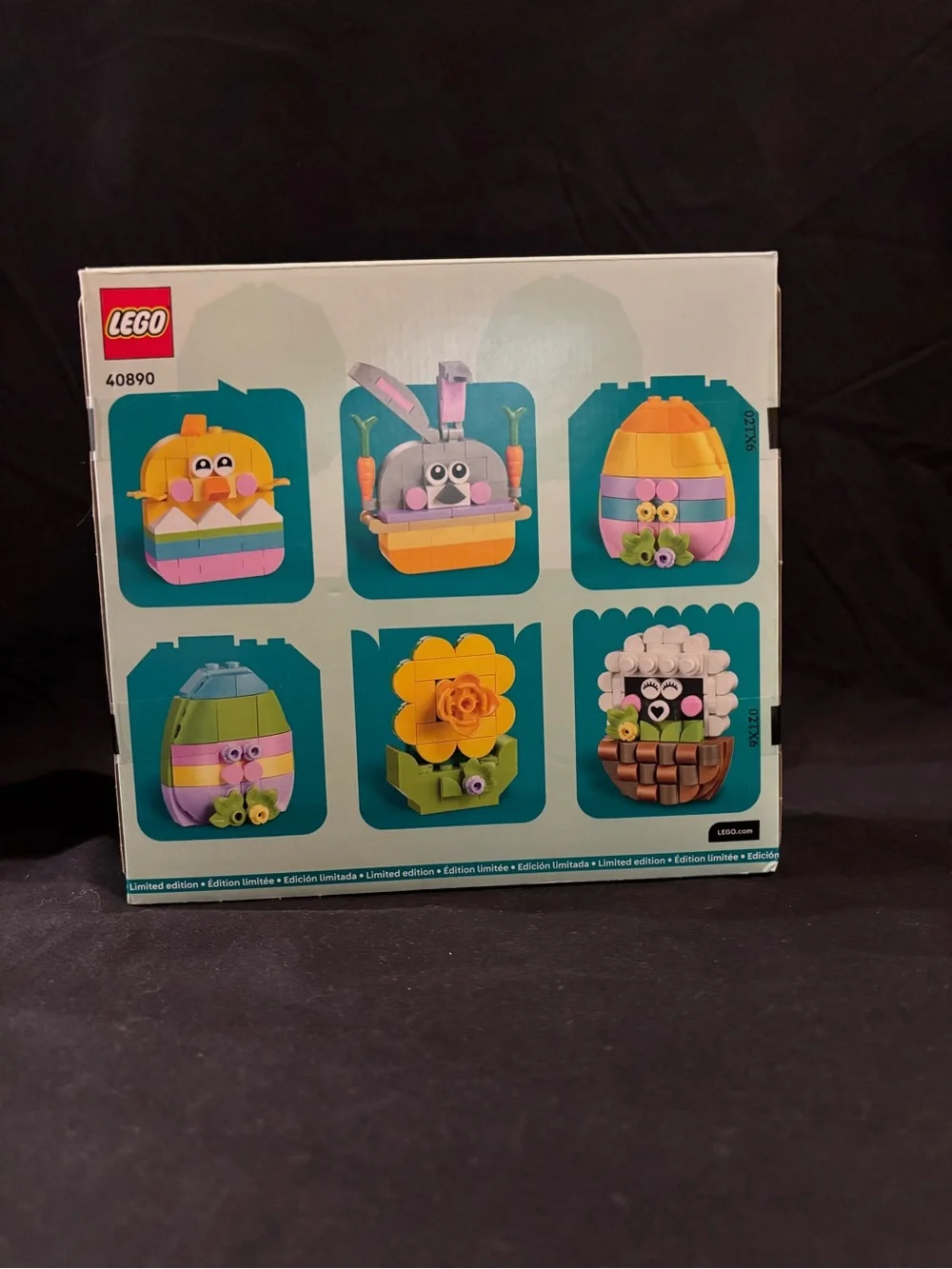 LEGO Pastel Easter Eggs & Characters Set - Yellow, Pink, Purple, Green, Blue New